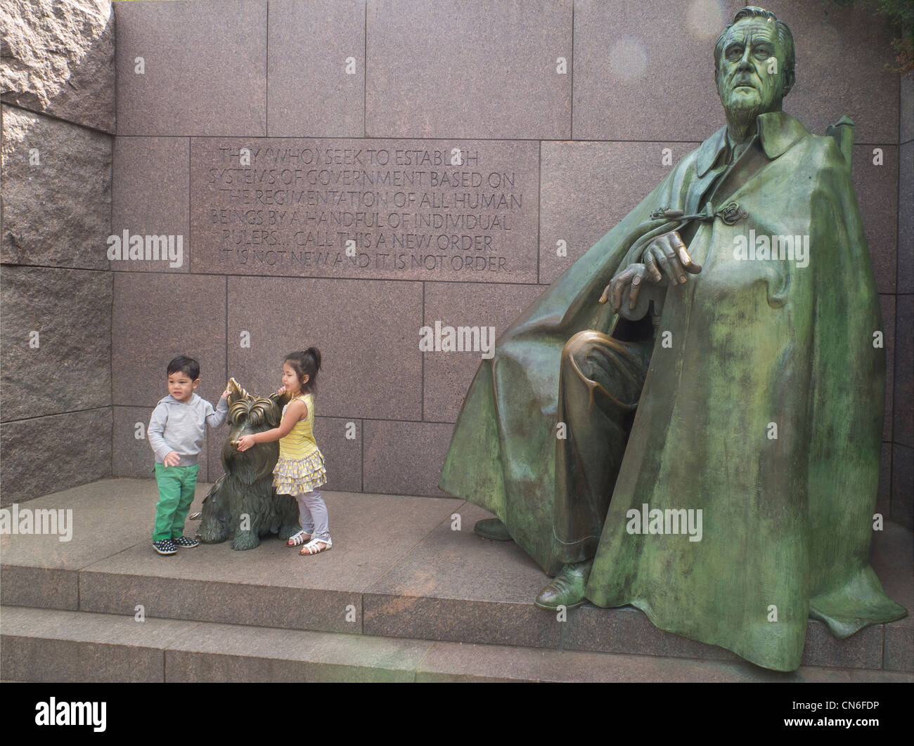 Franklin Delano Roosevelt memorial Washington DC Stock Photo