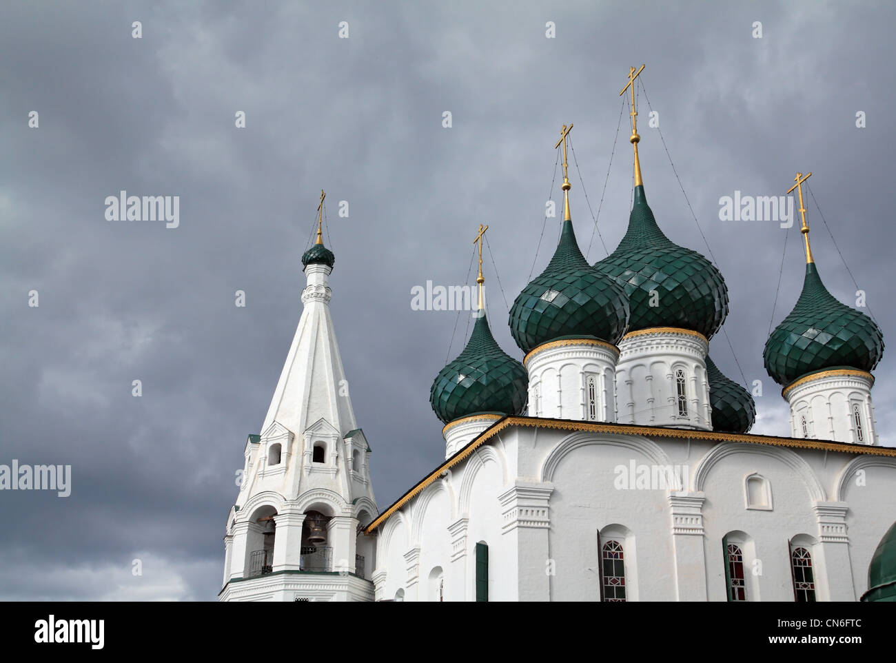 christian orthodox church on cloudy background Stock Photo - Alamy