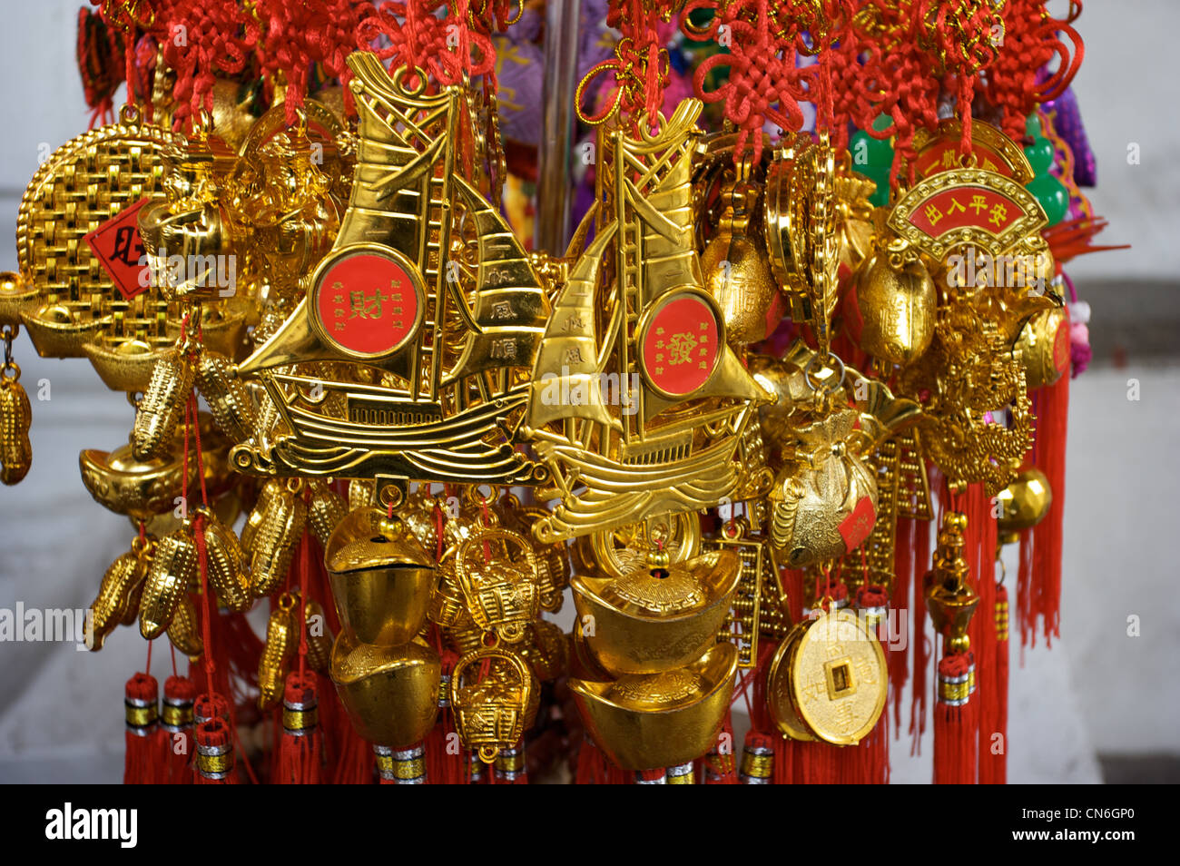 gold decorations wat arun,temple, Bangkok,Thaialnd Stock Photo