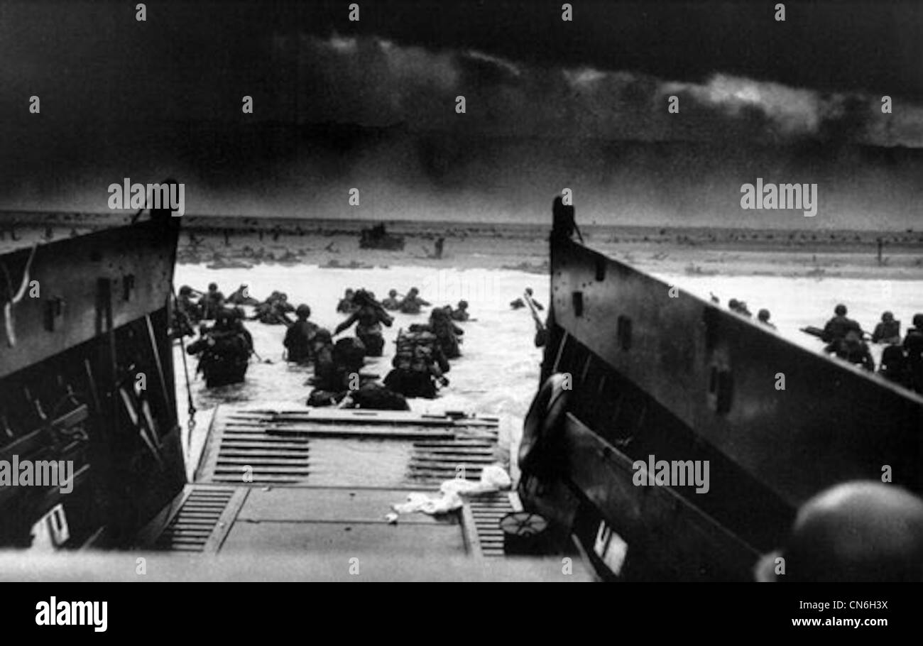 Normandy World War Two 6th june 1944 Stock Photo