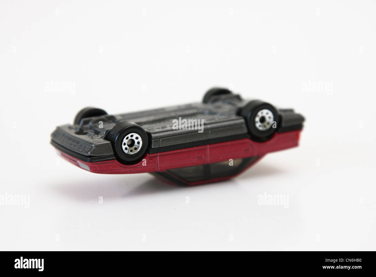 toy car upside down Stock Photo