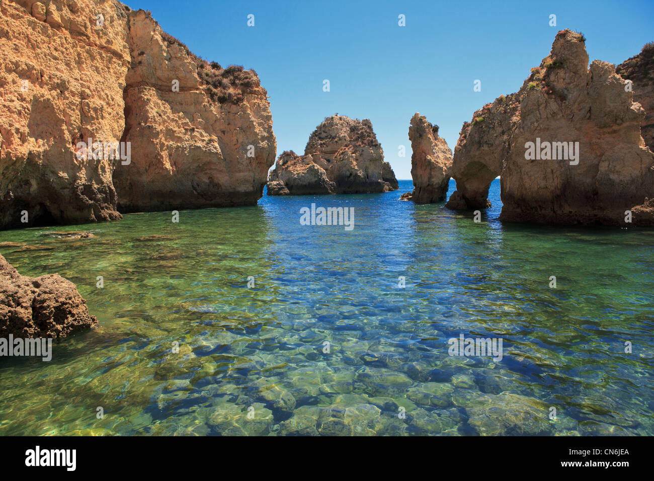 Ponta da Piedade Lagos Algarve Portugal Nature Stock Photo