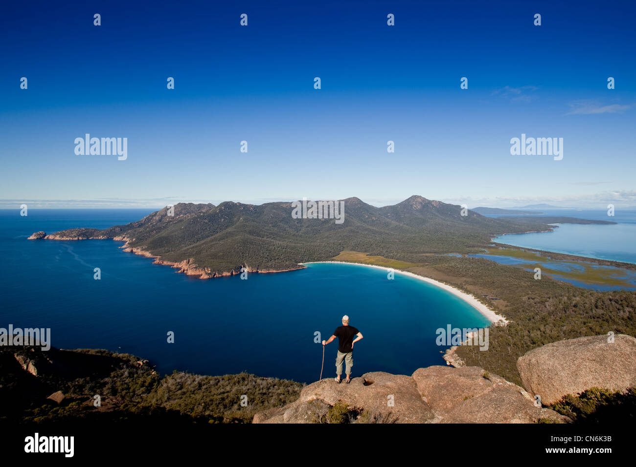 Wineglass Bay. Tasmania. Australia. Stock Photo