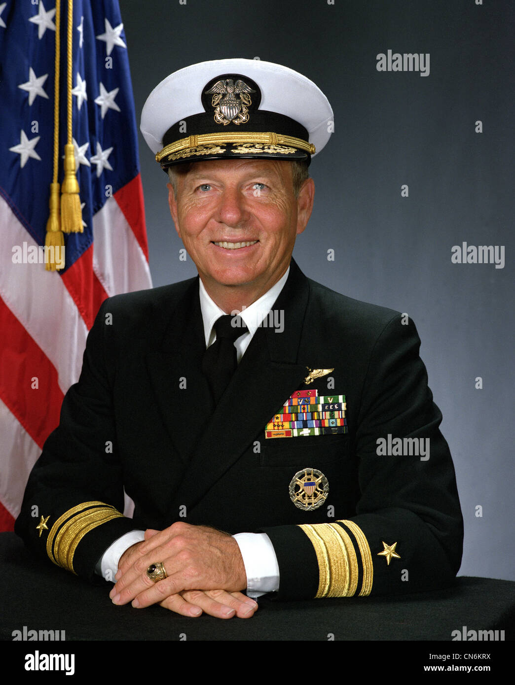 Rear Admiral (upper half) Joseph J. Dantone, Jr., USN. Stock Photo