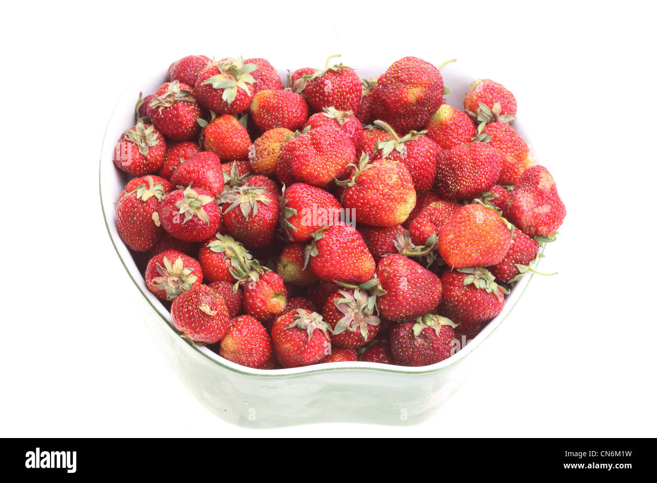 Fresh red strawberry isolated on white background Stock Photo - Alamy