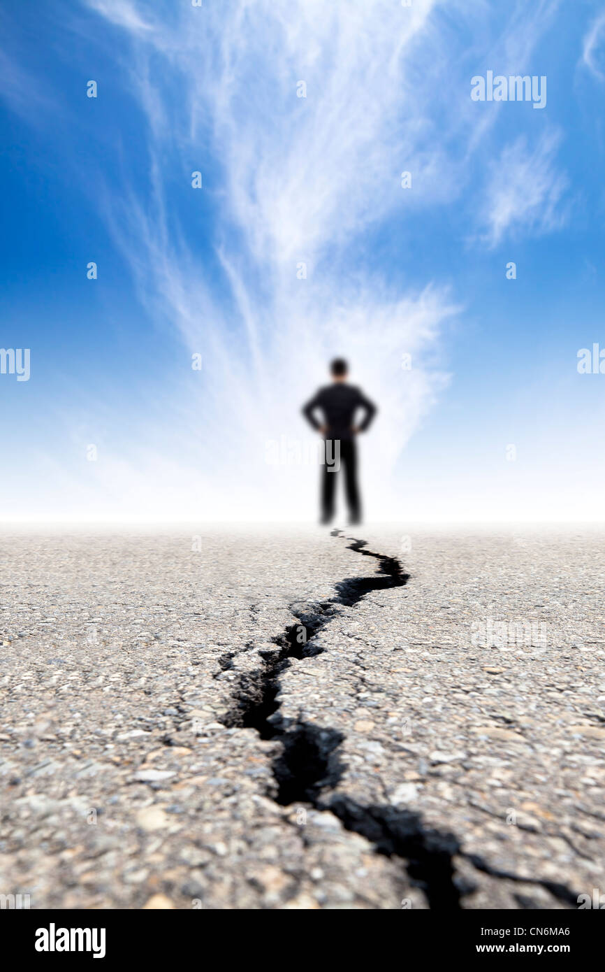 Earthquake crack road hi-res stock photography and images - Alamy