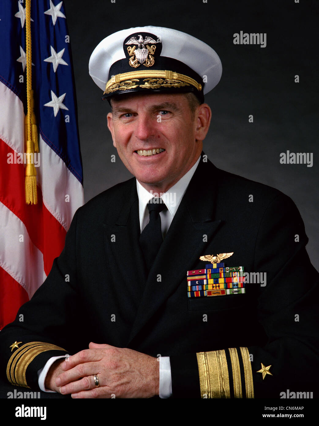 United States Navy Vice Admiral Richard Dunleavy Stock Photo