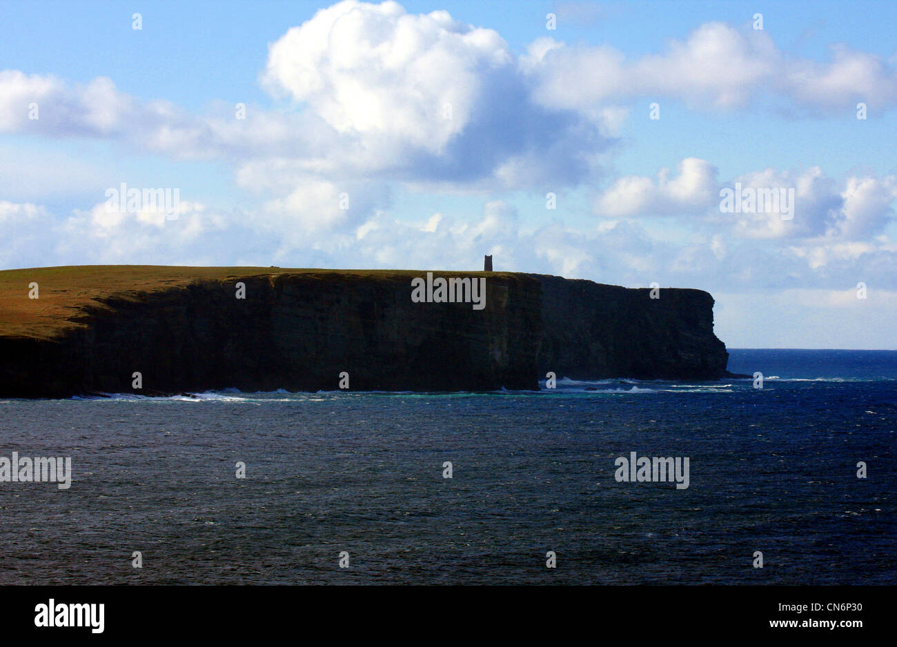 Marwick Head, seen from Brough of Birsay, Orkney, UK Stock Photo
