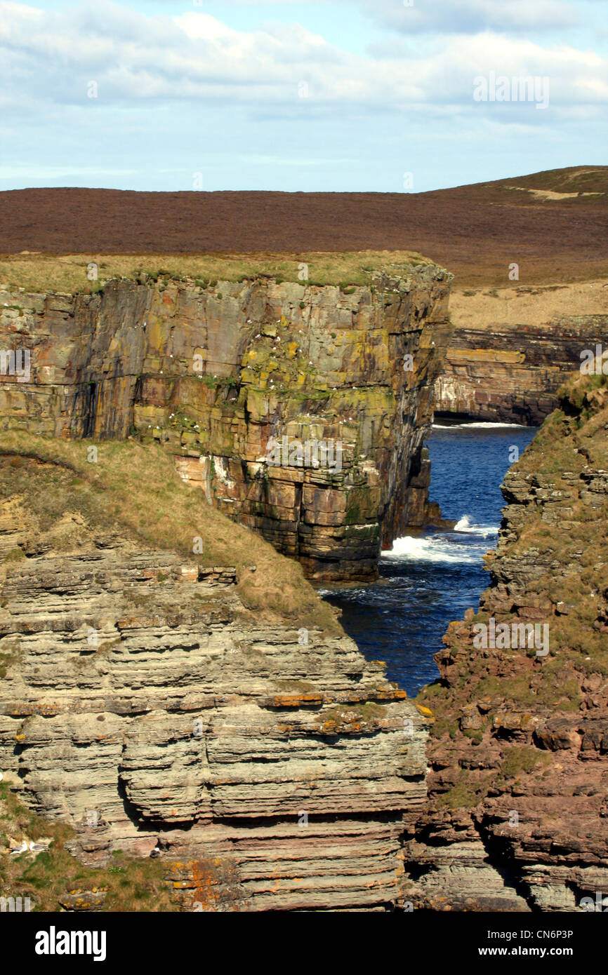 Cliffs on Orkney, UK Stock Photo - Alamy