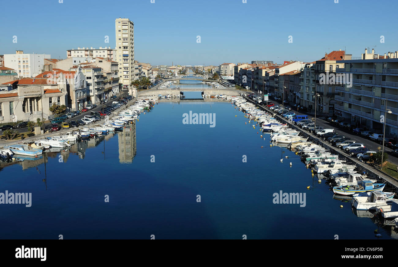Sete Languedoc France a Mediterranean port known for canals and 19th ...