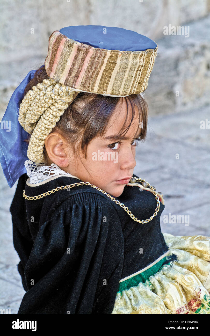 Italy Abruzzi, Province og Aquila Scanno  Traditional costumes Stock Photo