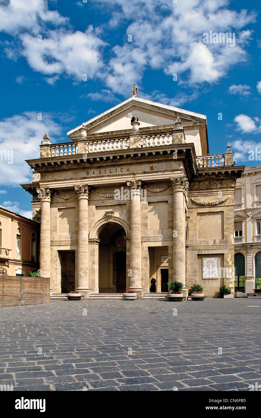 Europe Italy Abruzzo L'Aquila Province Lanciano the facade of cathedral Stock Photo
