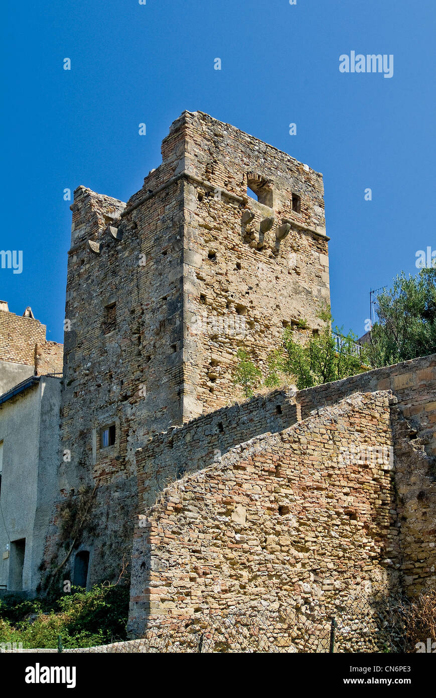 Europe, Italy Abruzzo Province of  Pescara Ortona the walls Stock Photo