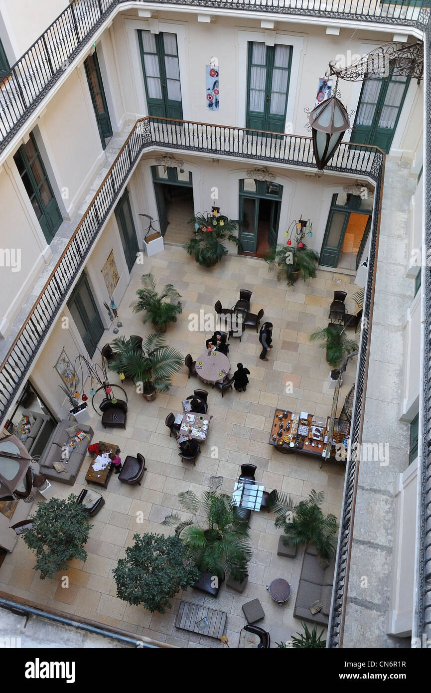 The Grand Hotel Sete Languedoc France a Mediterranean port known for canals and 19th century architecture Stock Photo