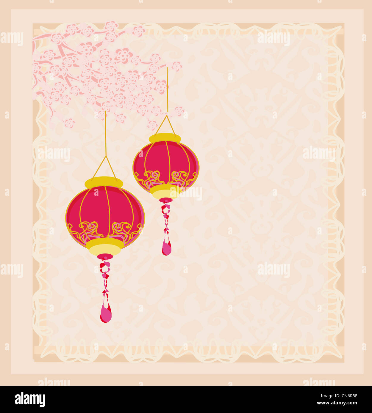 chinese new year lantern art