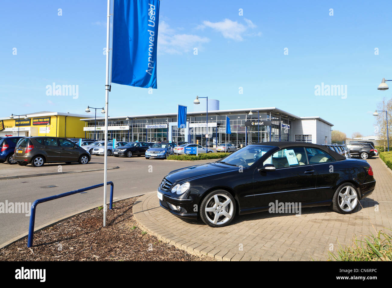 Mercedes Benz car dealer in Swindon UK Stock Photo