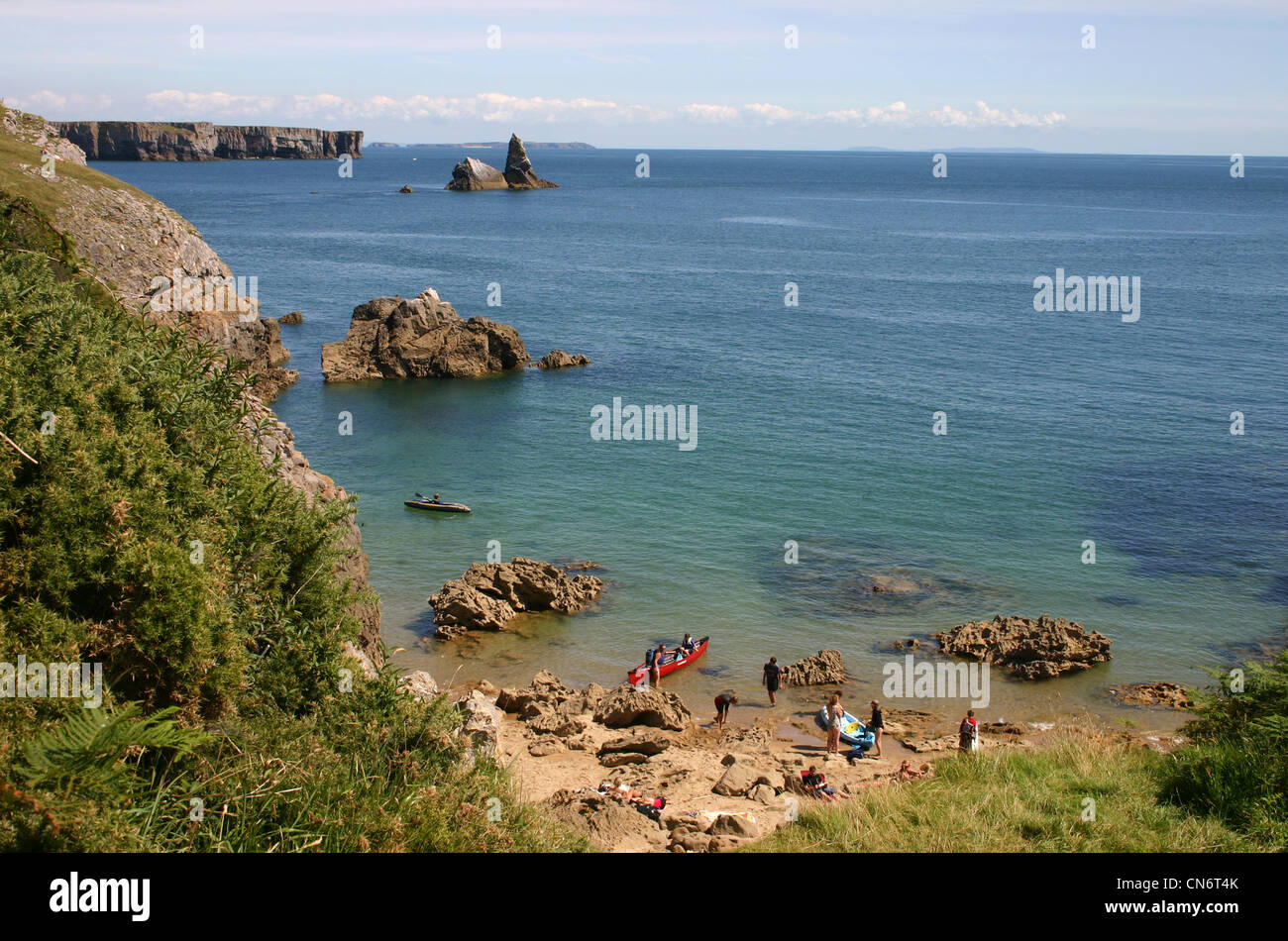 Broad Haven South Beach And Stackpole High Resolution Stock Photography ...