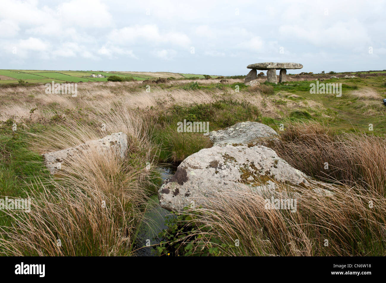 Lanyon Quoit chambered neolithic tomb Stock Photo