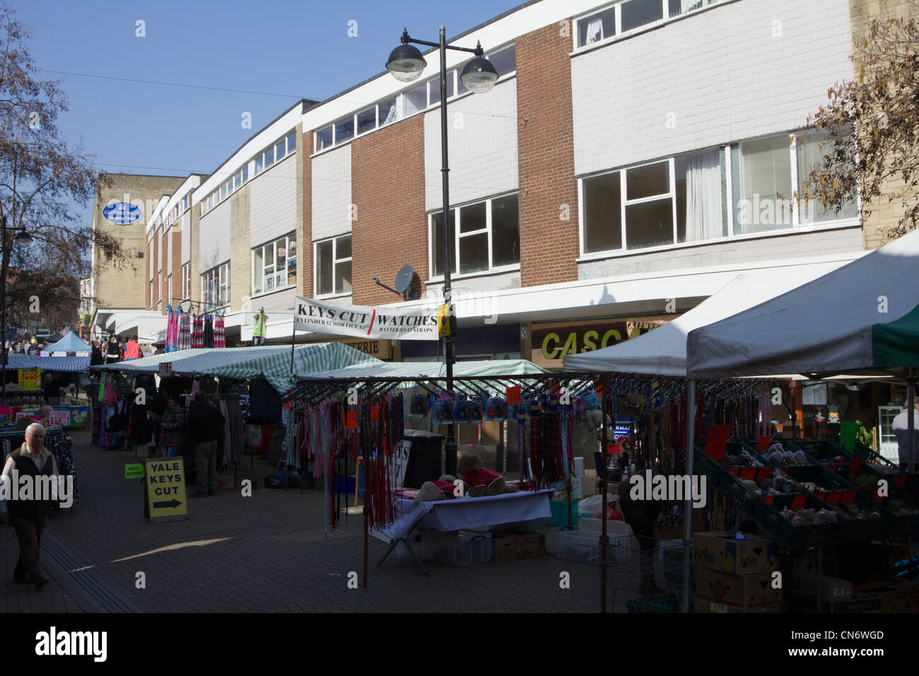 yeovil town centre high street shops somerset england uk Stock Photo