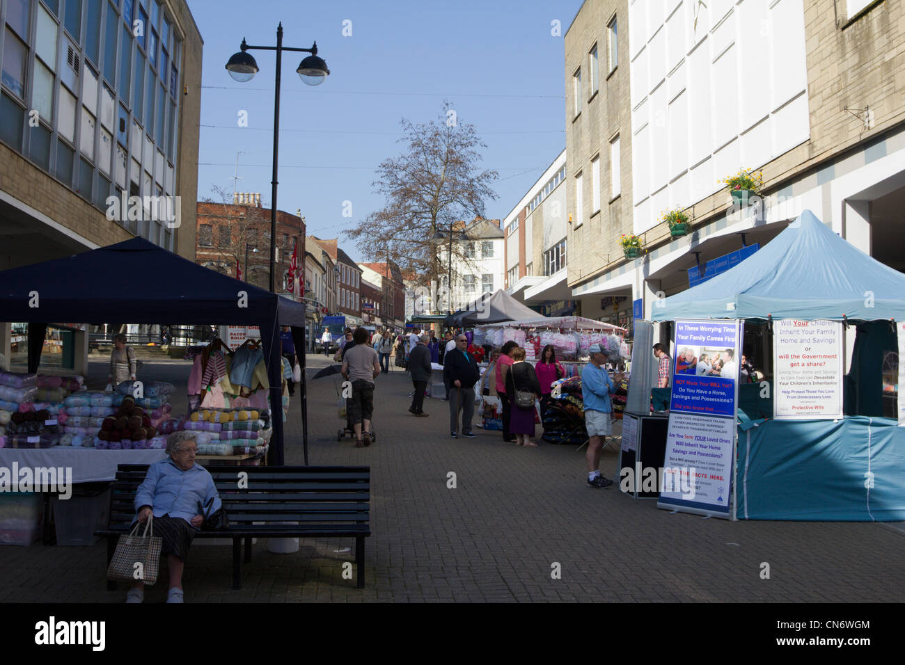 yeovil town centre high street shops somerset england uk Stock Photo
