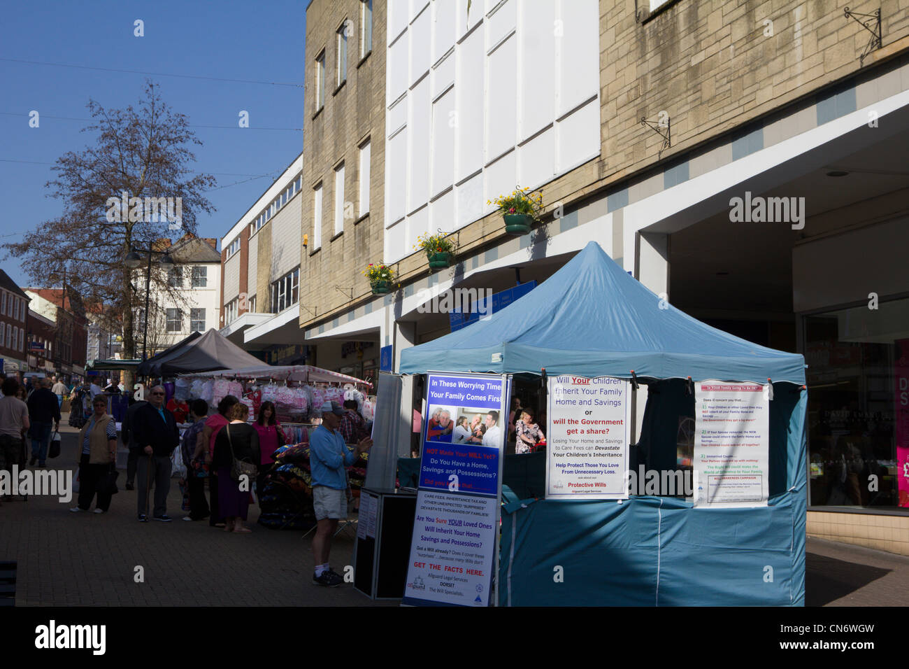 yeovil town centre high street shops somerset england uk Stock Photo