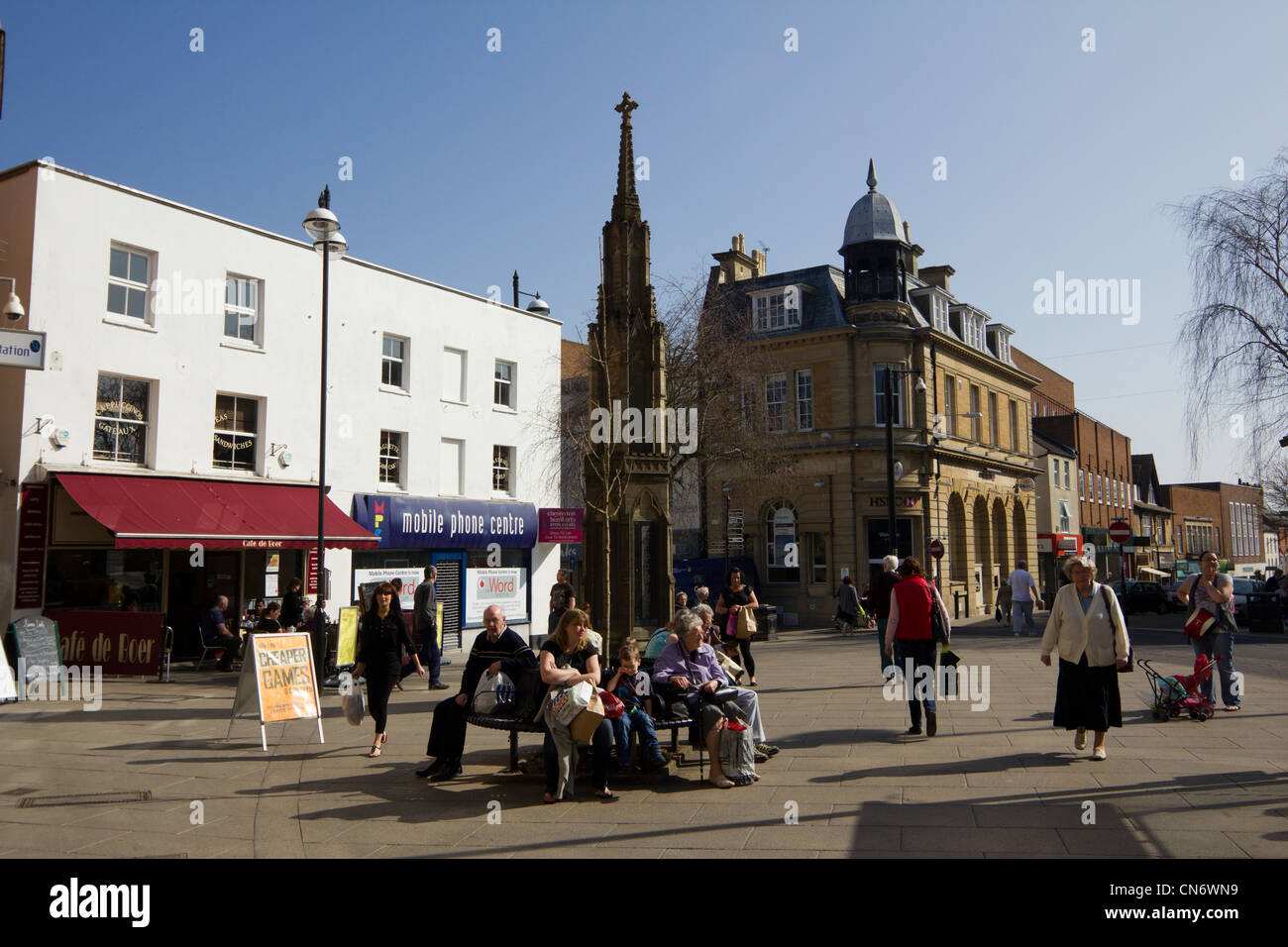 yeovil town centre high street shops somerset england uk Stock Photo