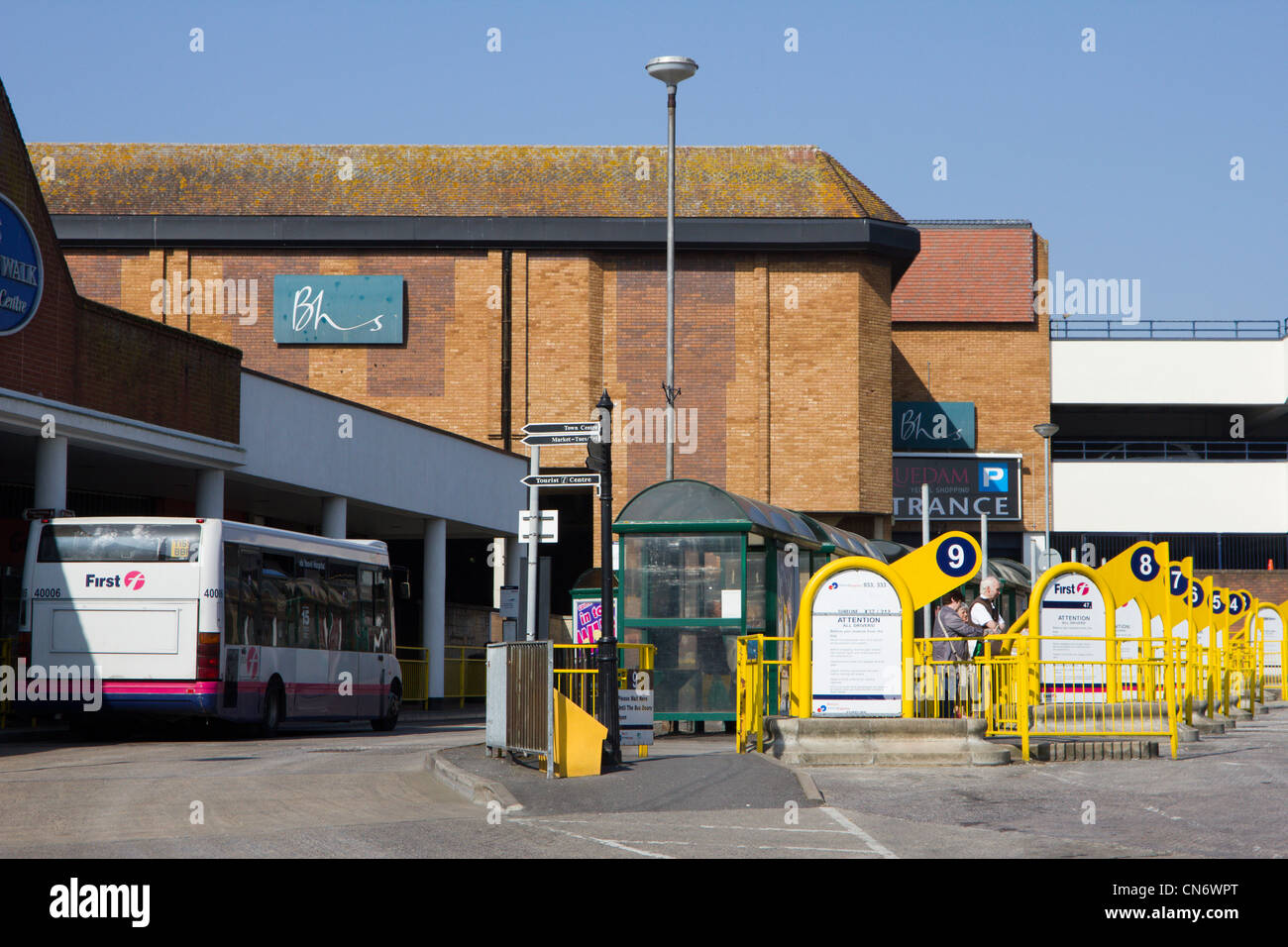 yeovil town centre high street shops somerset england uk Stock Photo
