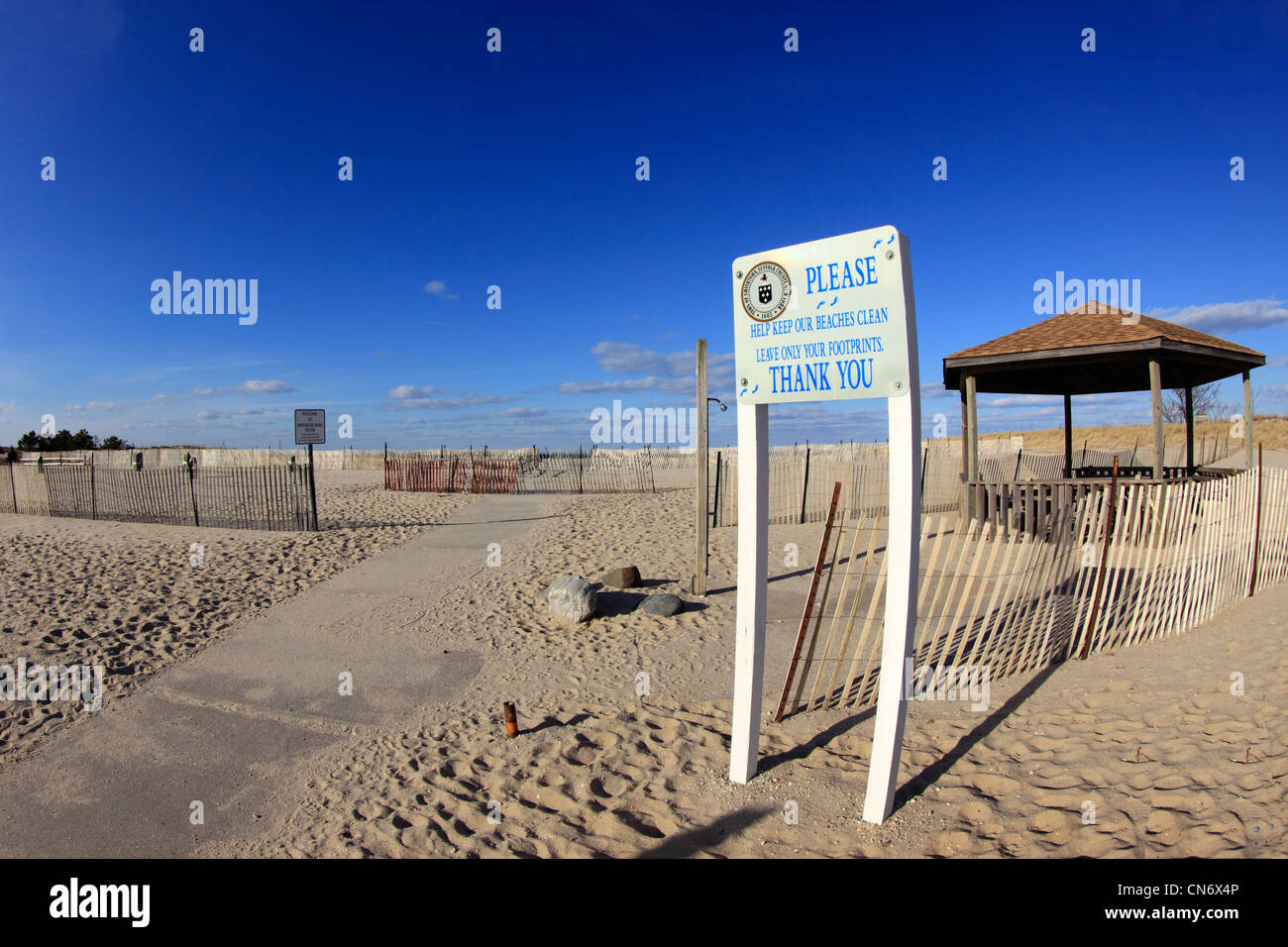Playground on a beach on Long Island Sound Smithtown Long Island New