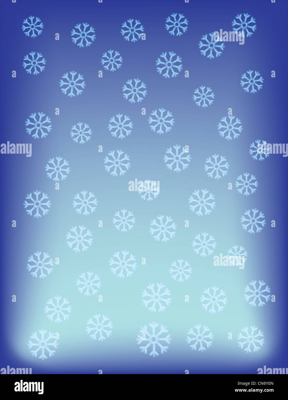 blue abstract background with snowflakes illustration Stock Photo - Alamy