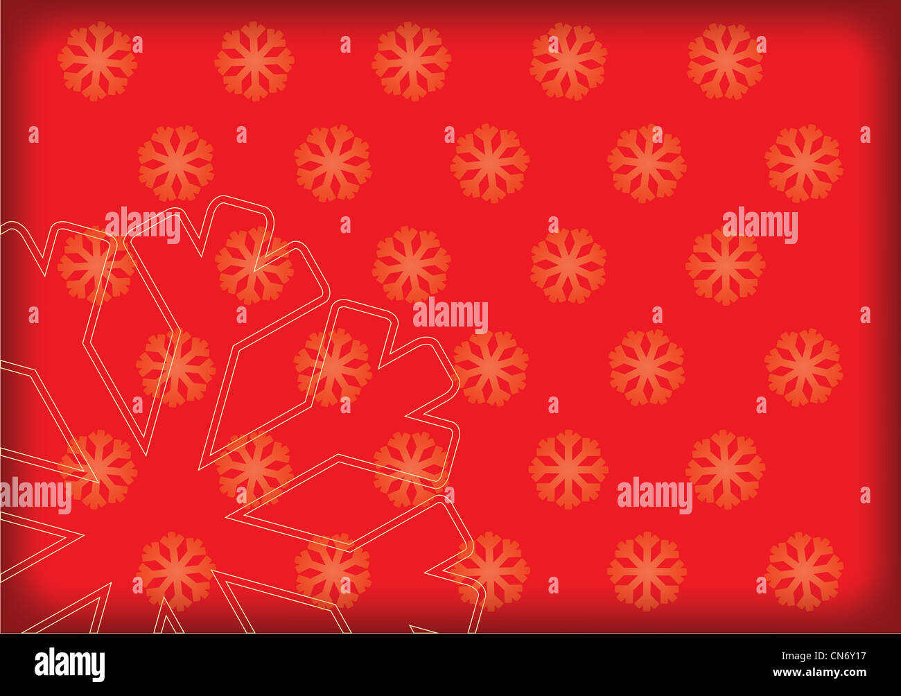 red background with snowflakes illustration Stock Photo - Alamy