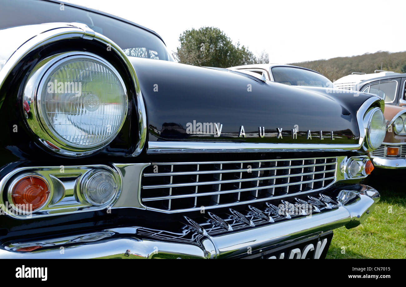 A vintage Vauxhall car at a rally in cornwall, uk Stock Photo - Alamy