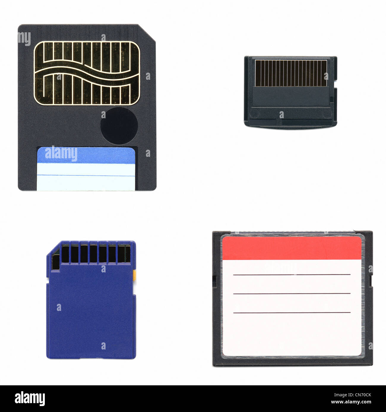 Different types of digital memory cards for cameras Stock Photo Alamy