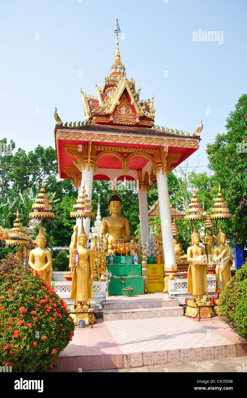 Buddhist shrine at Sisaket Museum, Lan Xang Road, Vientiane, Vientiane Prefecture, Laos Stock Photo