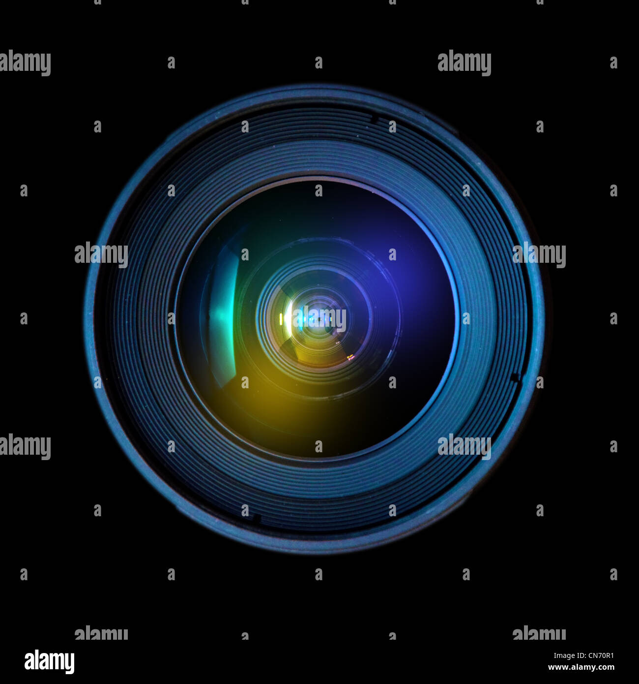 Close up image of a wide DSLR lens Stock Photo