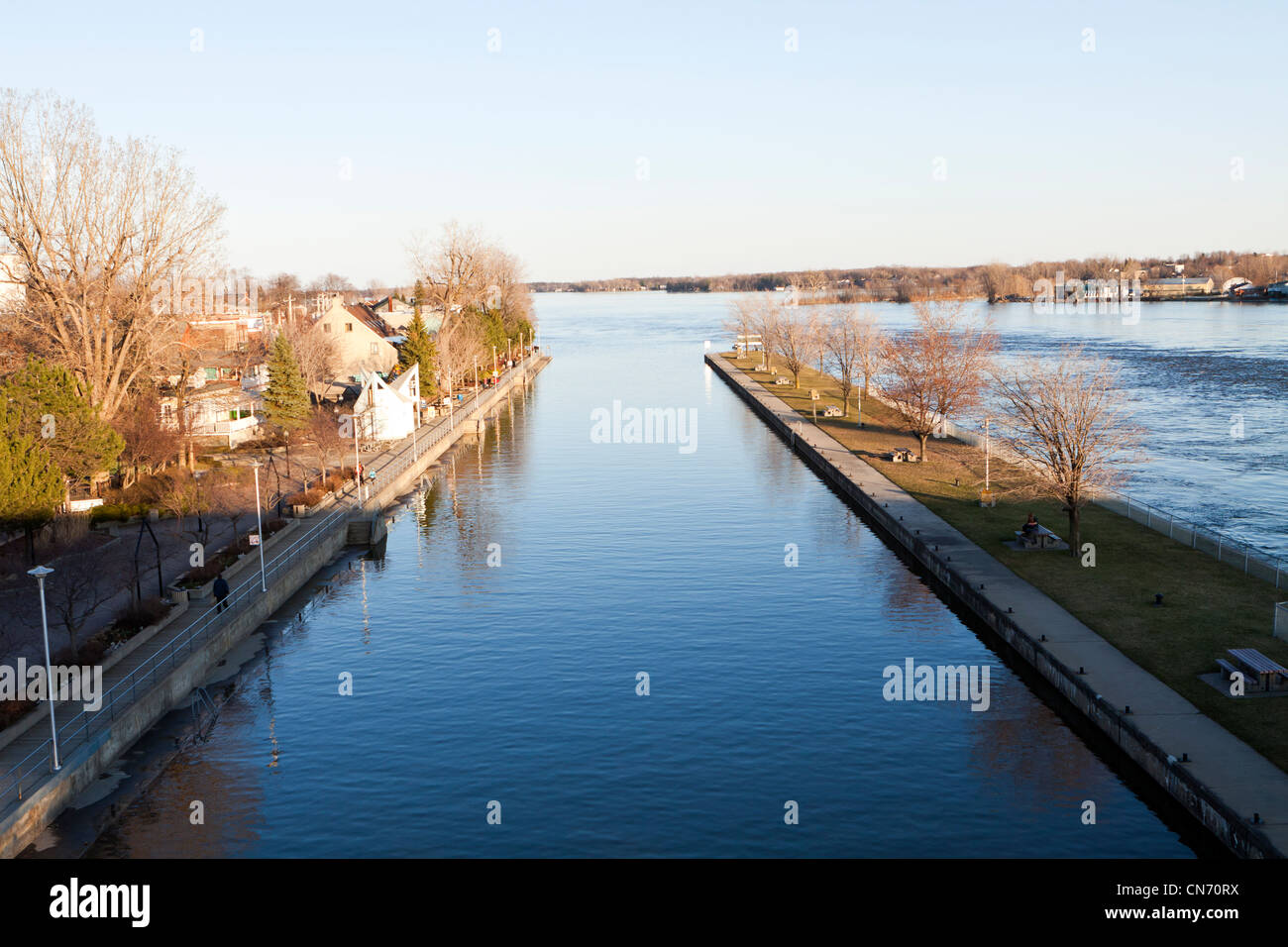 Saint Lawrence river in Montreal Stock Photo Alamy