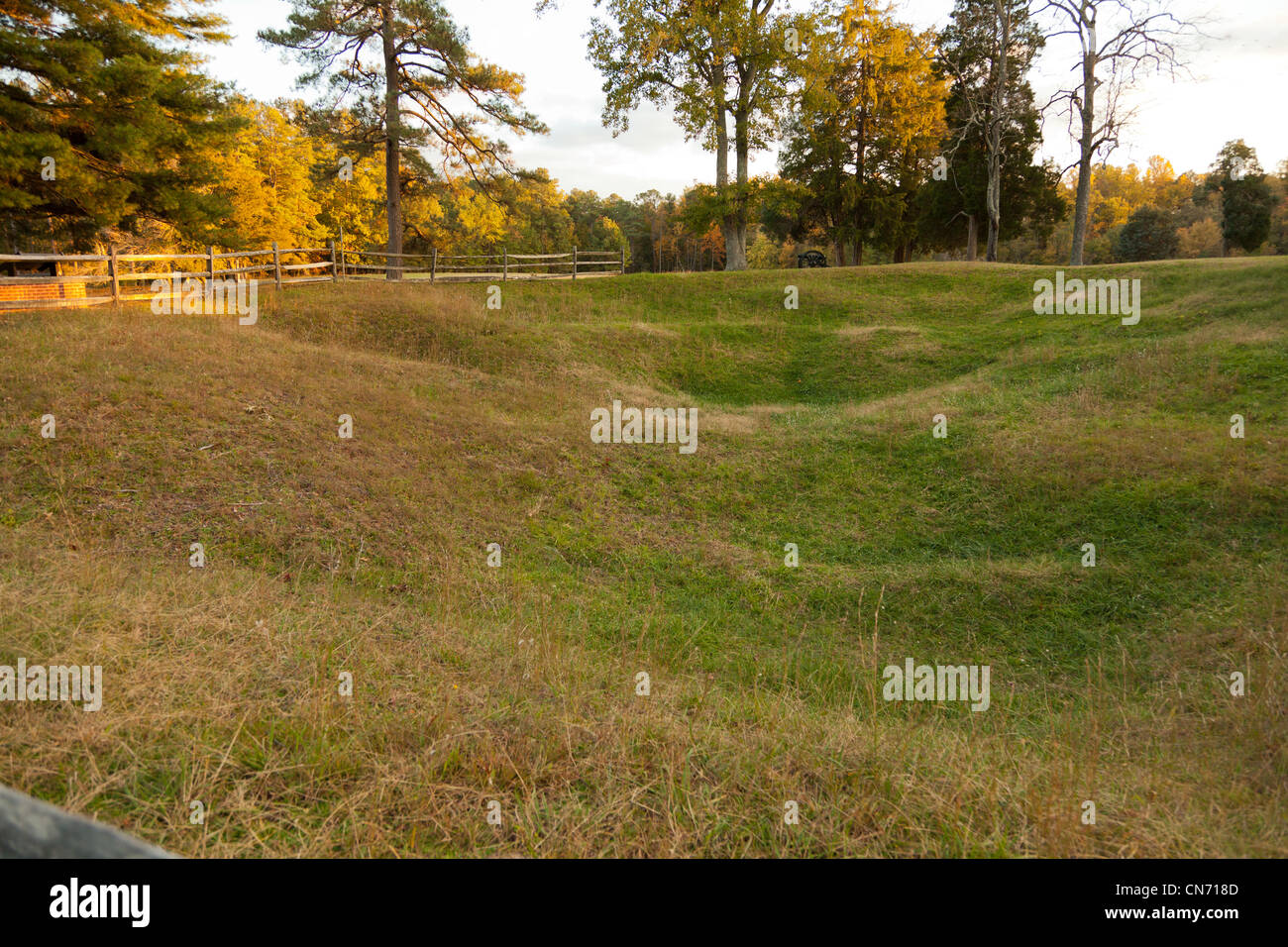 The Crater at Petersburg National Battlefield Eastern Front in Virginia