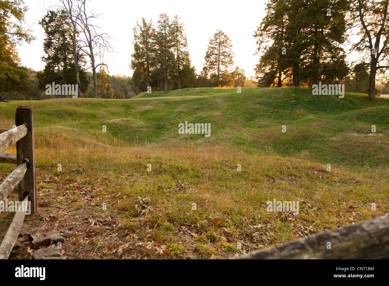 The Crater at Petersburg National Battlefield Eastern Front in Virginia
