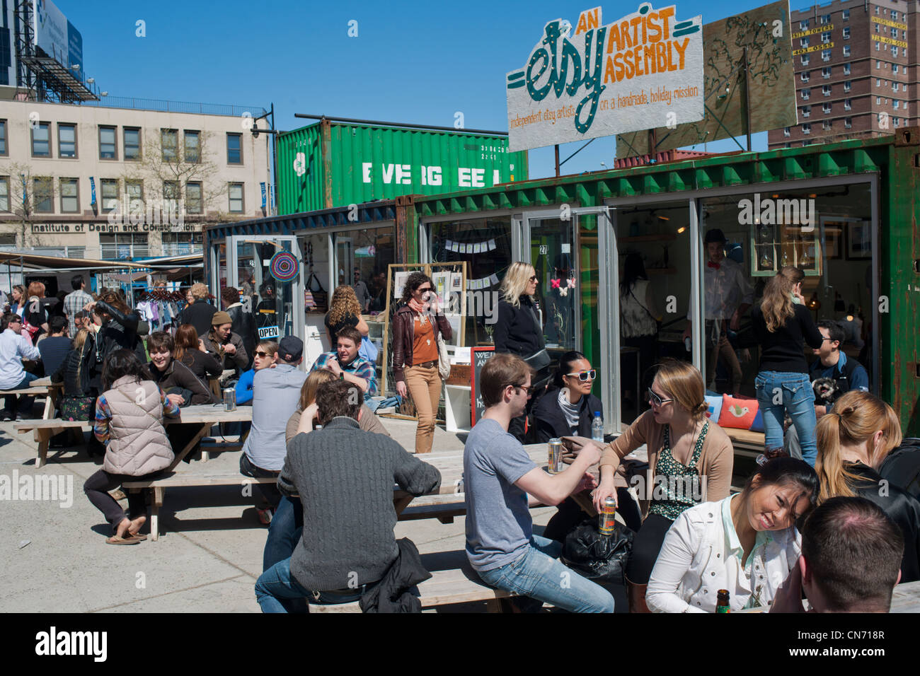 The Dekalb Market in downtown Brooklyn in New York Stock Photo Alamy