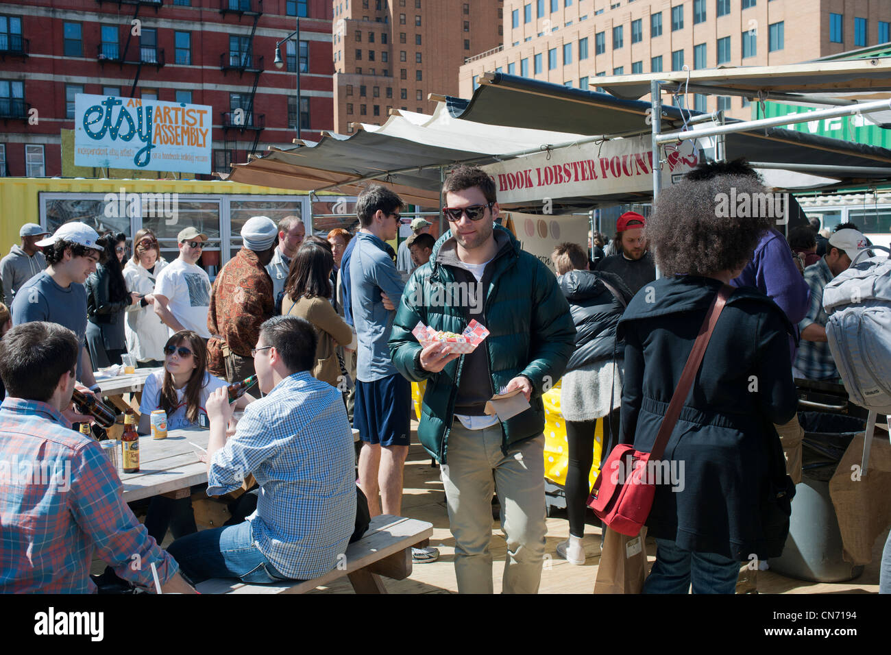 The Dekalb Market in downtown Brooklyn in New York Stock Photo Alamy