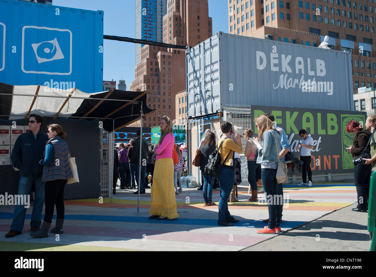 The Dekalb Market in downtown Brooklyn in New York Stock Photo Alamy