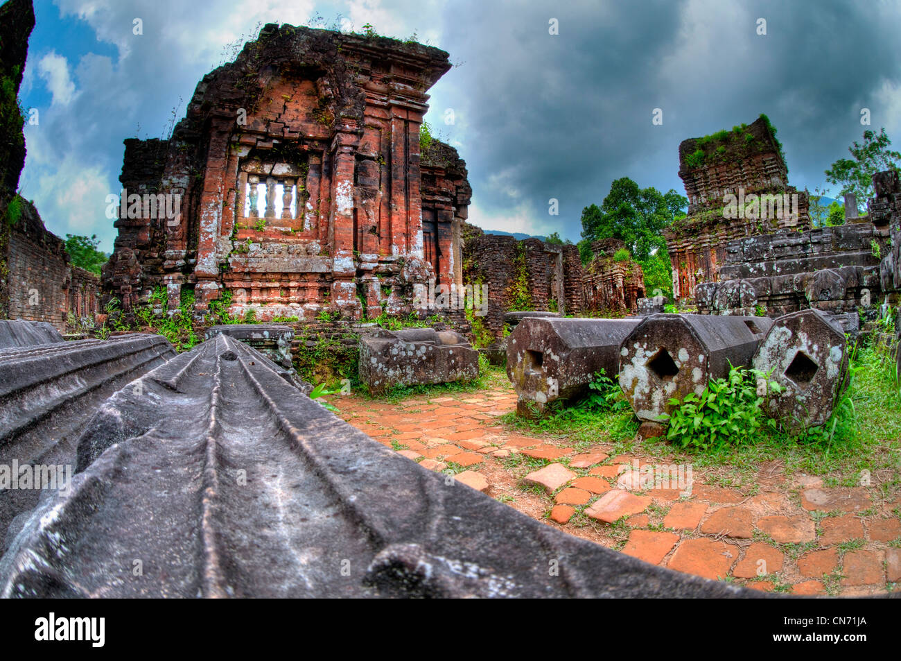My Son, UNESCO World Heritage Site, ruins of the ancient kingdom of Champa, Vietnam, Asia Stock Photo