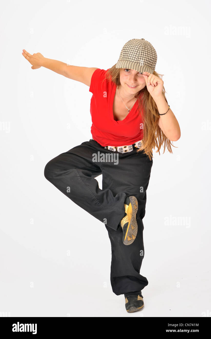 modern style dancer girl Stock Photo