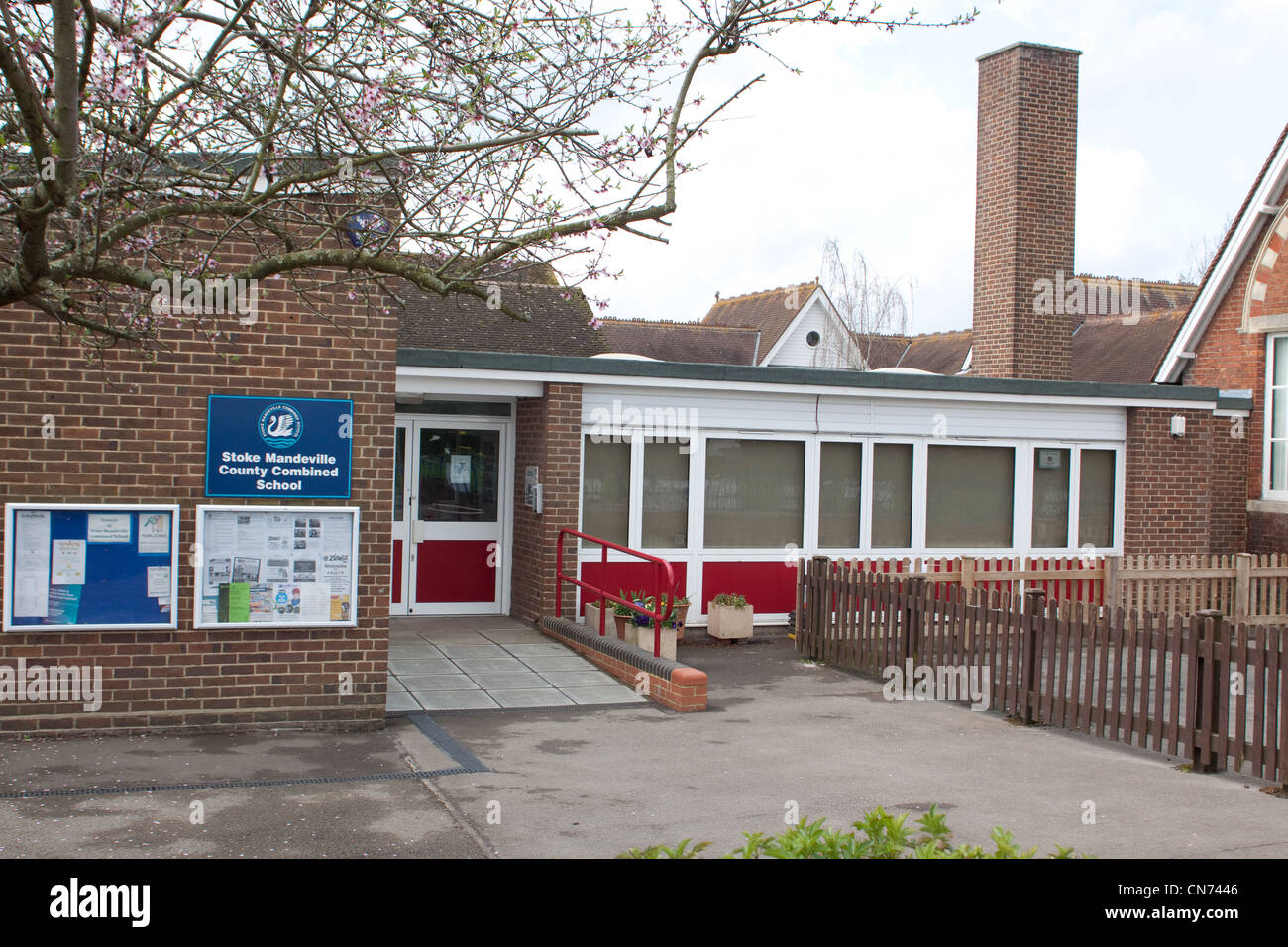 Stoke Mandeville Combined School Stock Photo