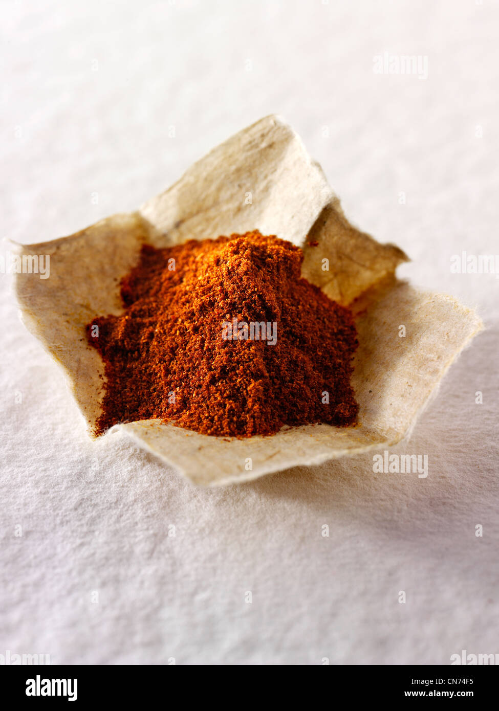 Ground chilli powder spice Stock Photo