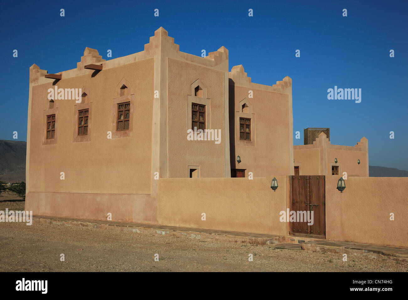 Fort Kuot Hmrat, nahe Taqah, südlicher Oman Stock Photo