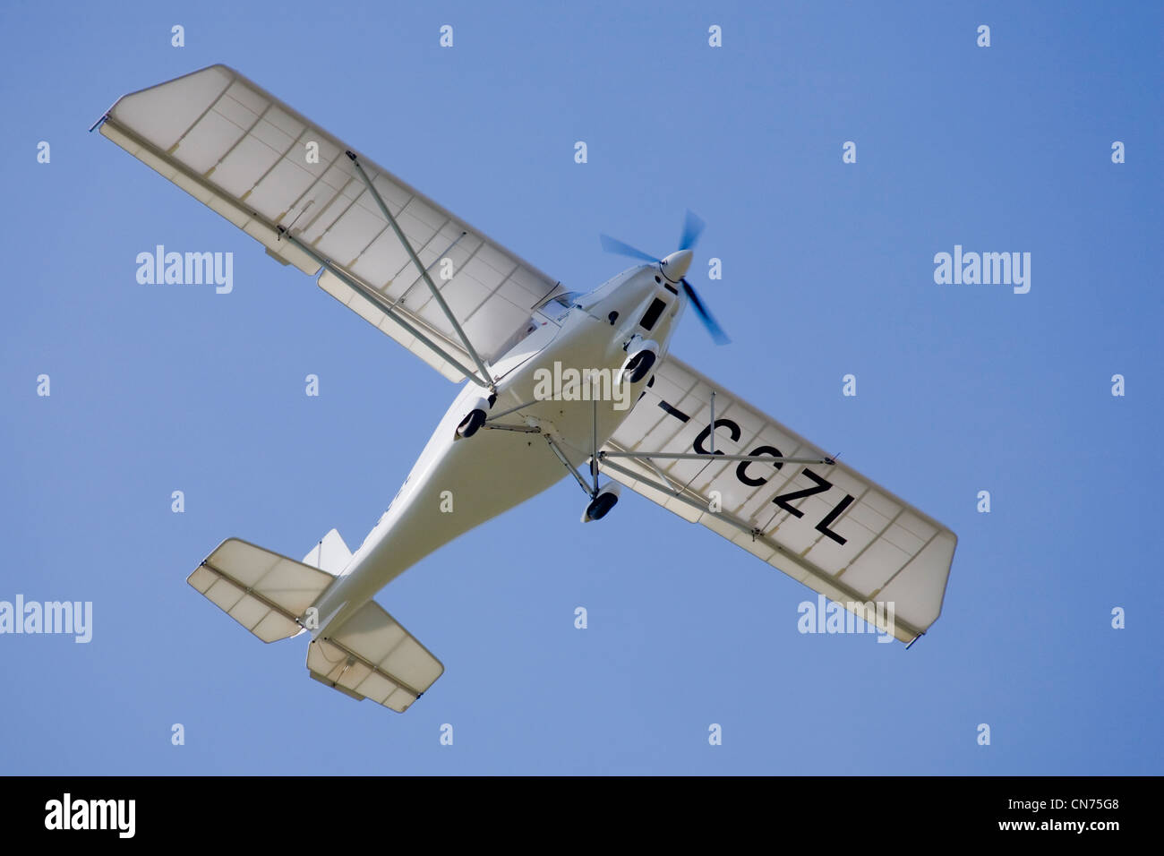 Light aircraft Comco Ikarus C42 Cyclone stands by at the airport, Hoexter  Holzminden airfield, Raeuschenberg, Hoexter, Weserbergland, North Stock  Photo - Alamy