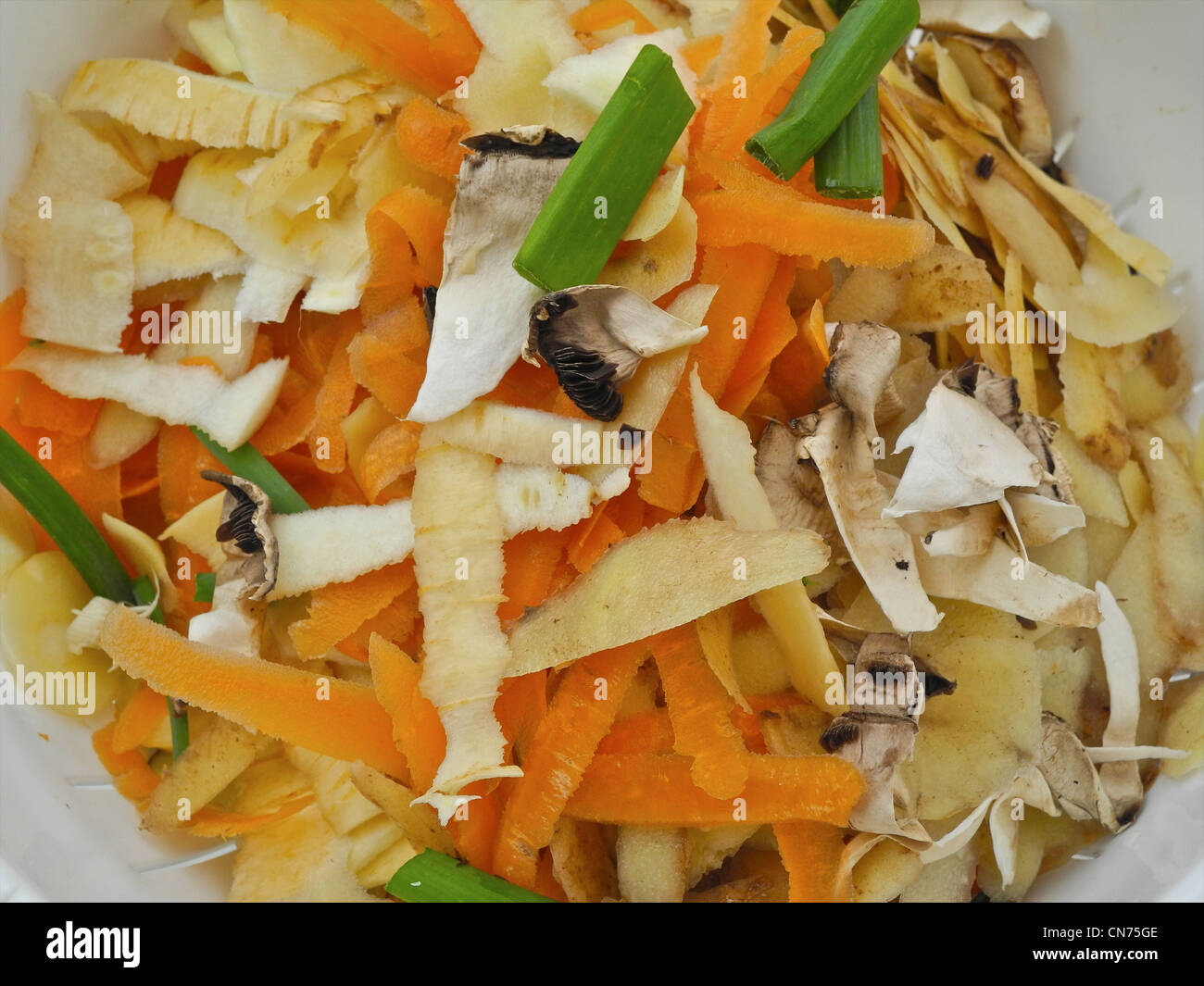 Vegetable peelings kitchen waste food waste Stock Photo Alamy