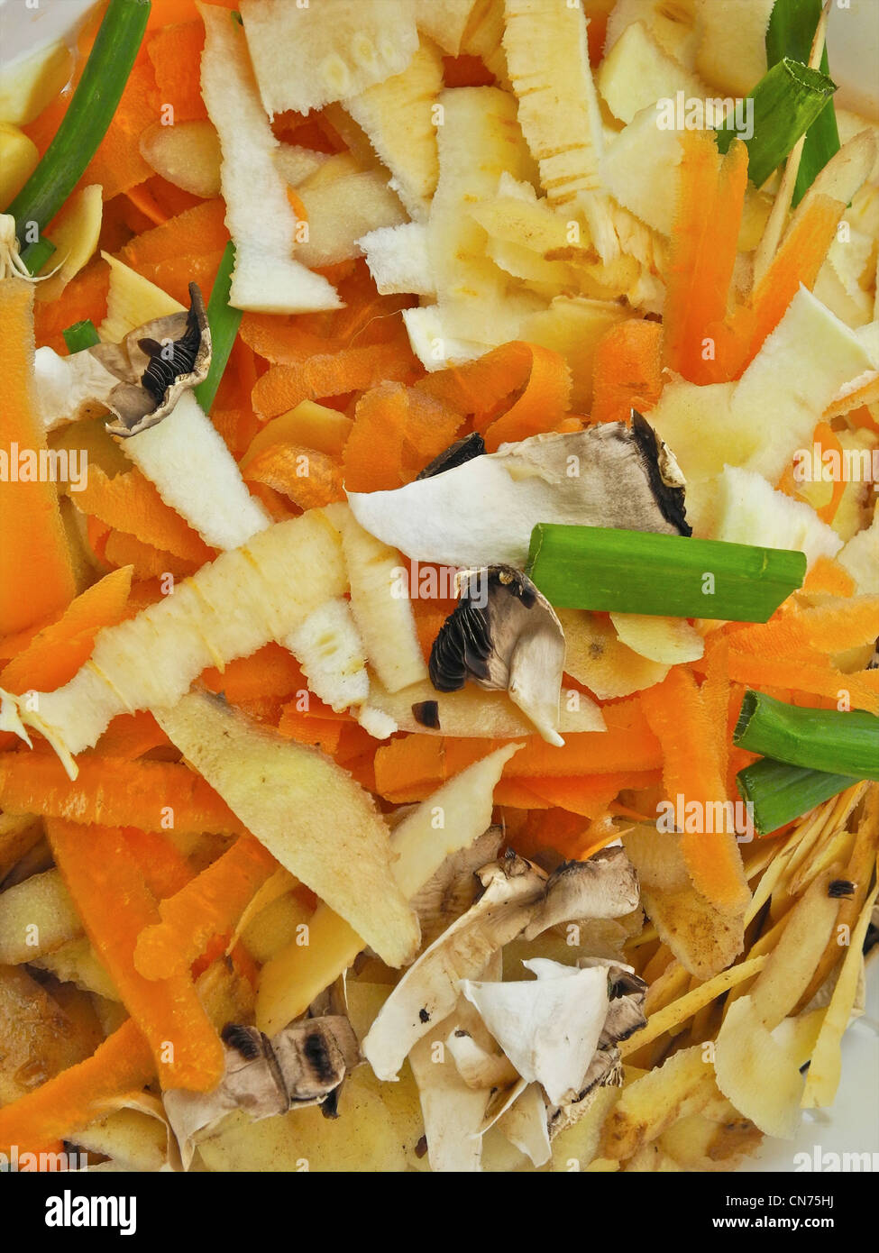 Vegetable peelings kitchen waste food waste Stock Photo Alamy