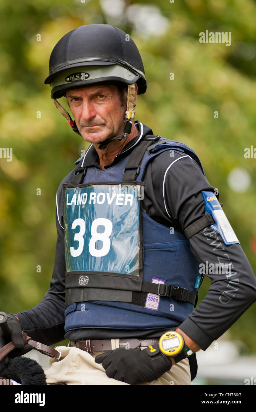 Mark Todd and Major Milestone - Cross country day at the Land Rover Burghley Horse Trials 2011. 1/9/2011. Stamford England Stock Photo