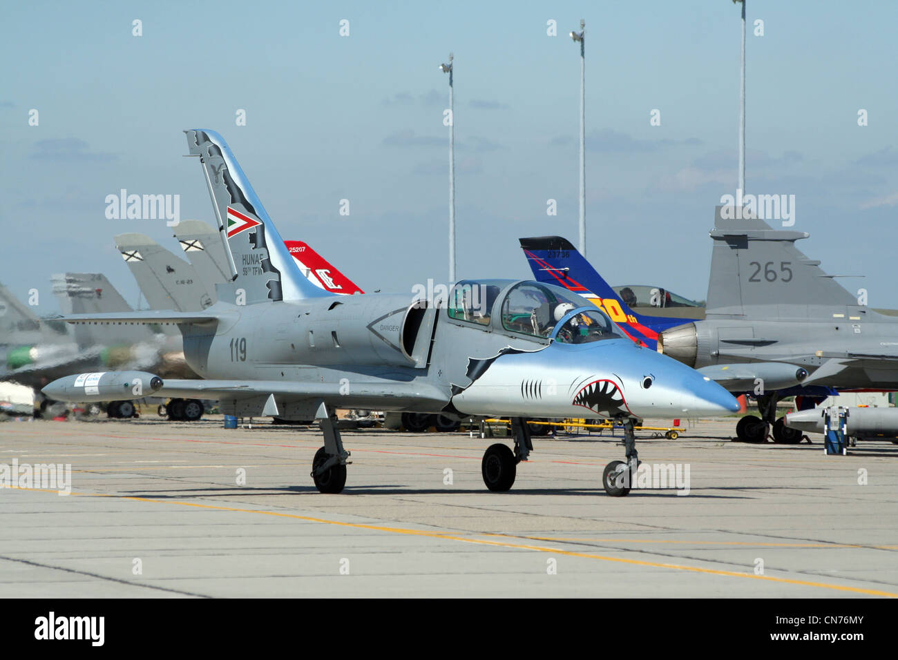 Hungarian Air Force L-39 trainer jet Stock Photo